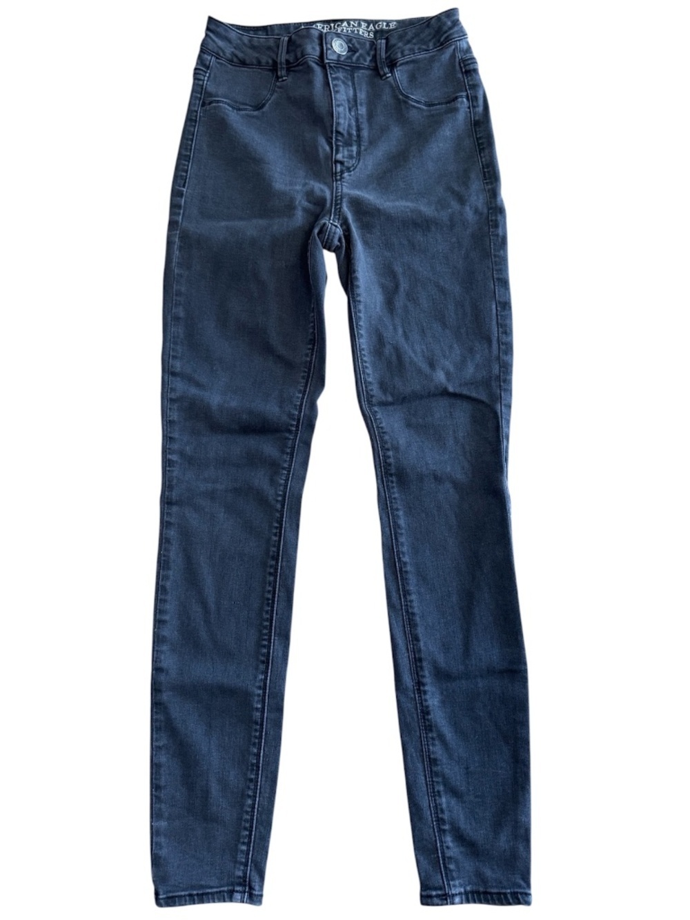 American Eagle Sky High Black Jeans Size 2